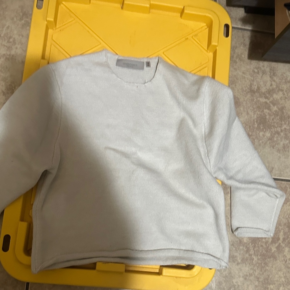 Essentials White Knit Top